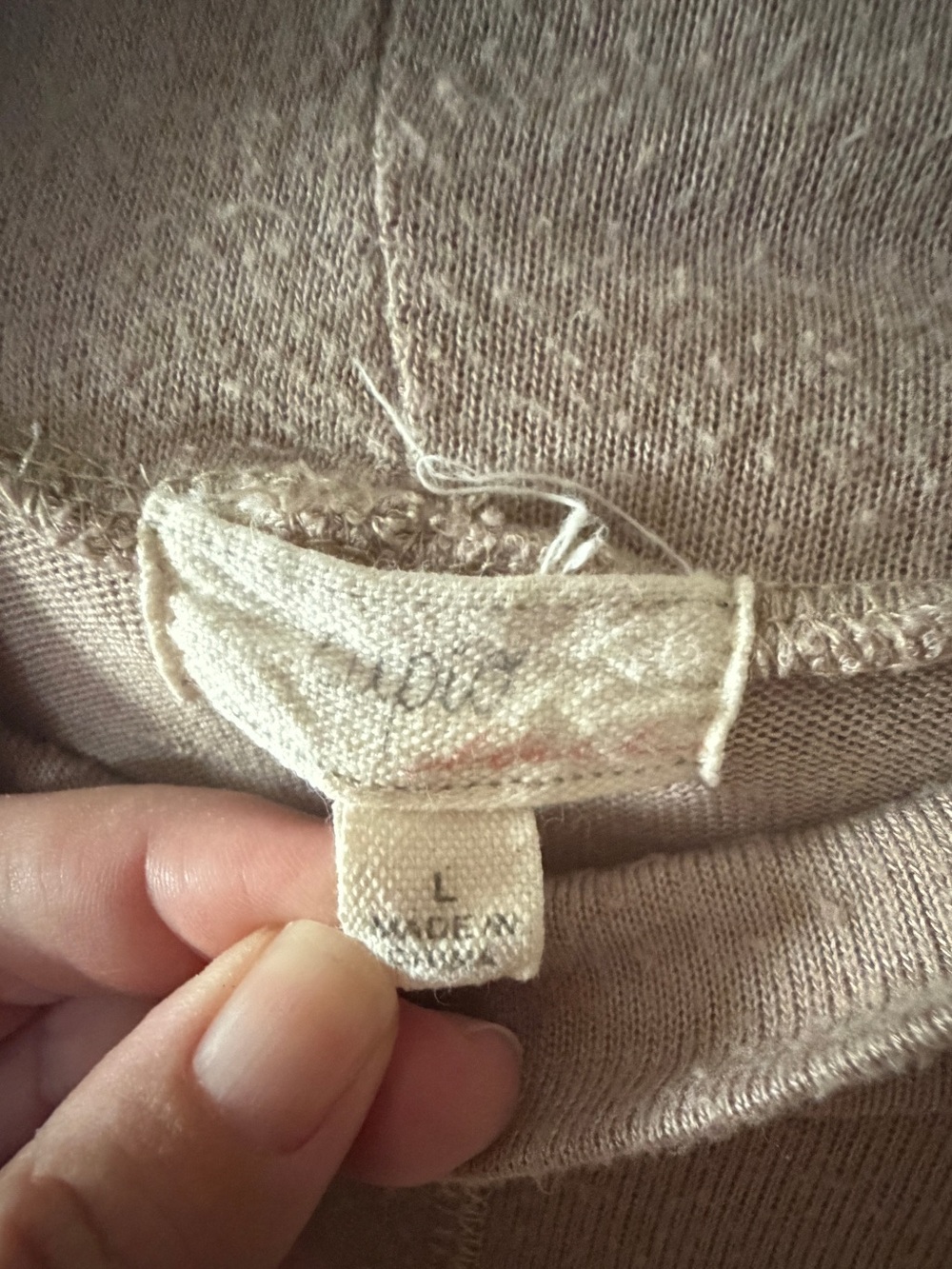 Cupio Tan Sharkbite Hem Mockneck Long Sleeve Tunic Top - Picture 6 of 7